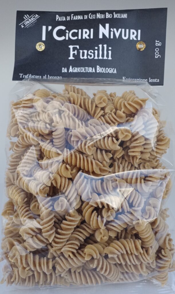 Fusilli di ceci neri